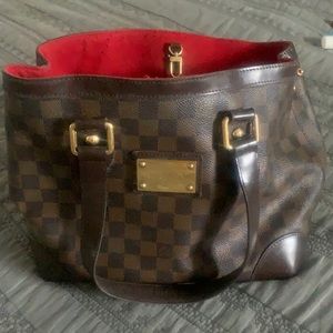 Louis Vuitton Used Hamstead PM Damier hand bag